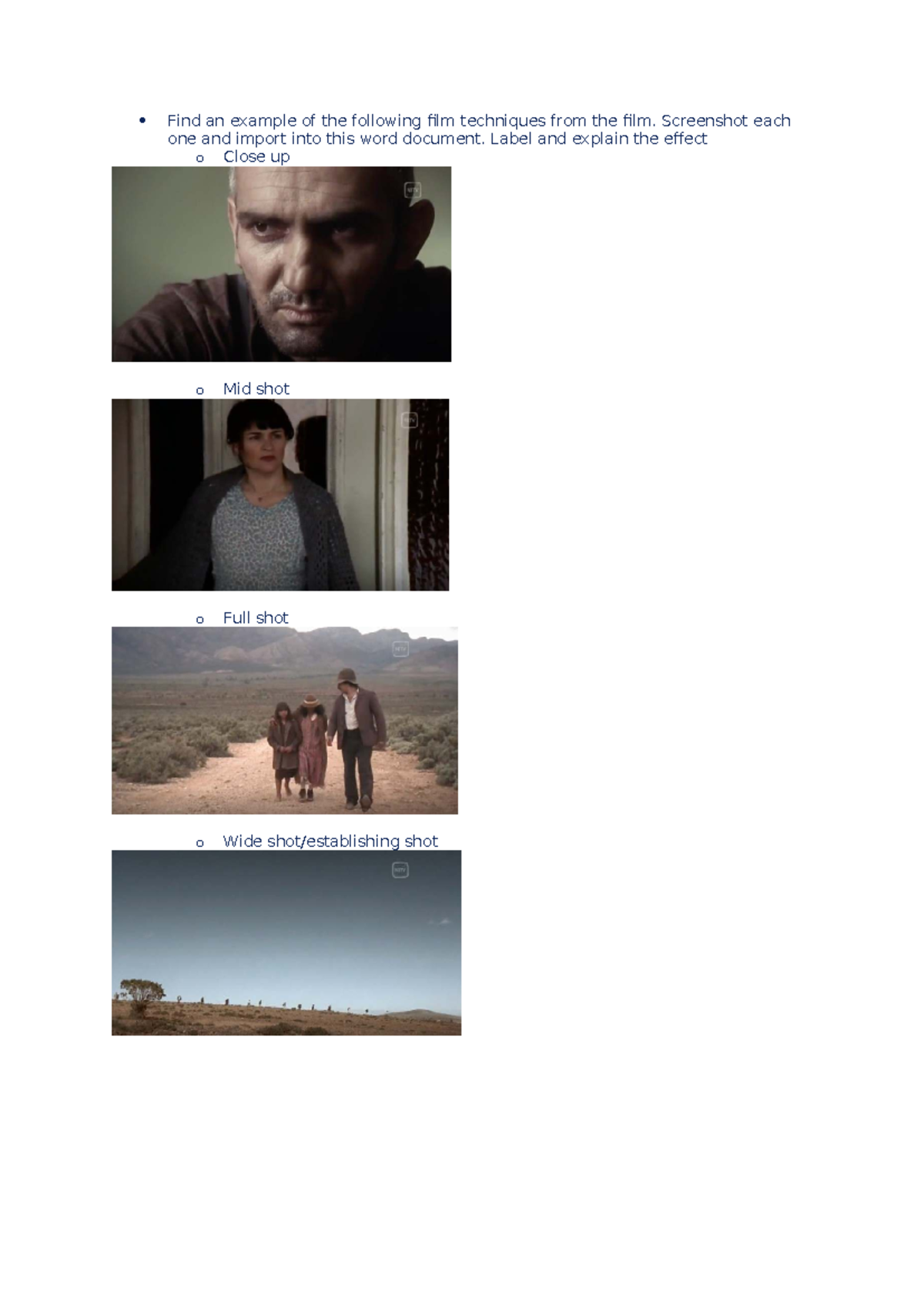 Film Techniques Revision: Analysis of Cinematic Elements and Sound ...