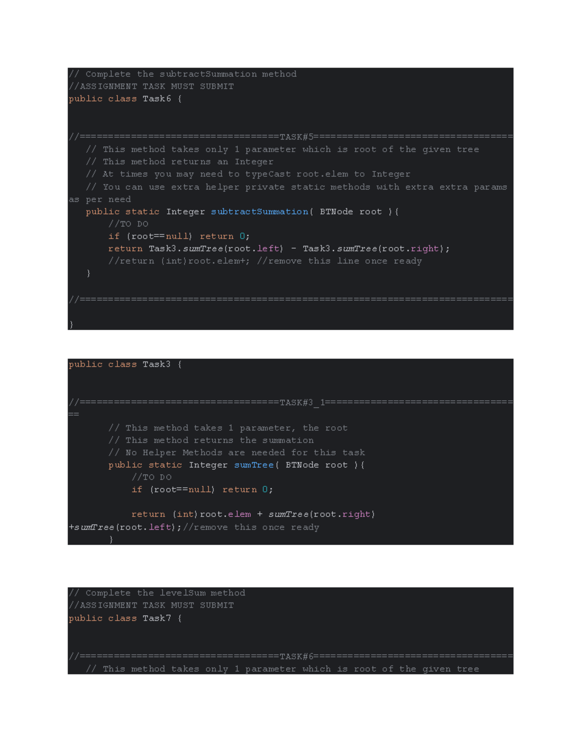 Binary Tree Solutions: ASS-5 Spring 2026 - Method Implementations - Studocu