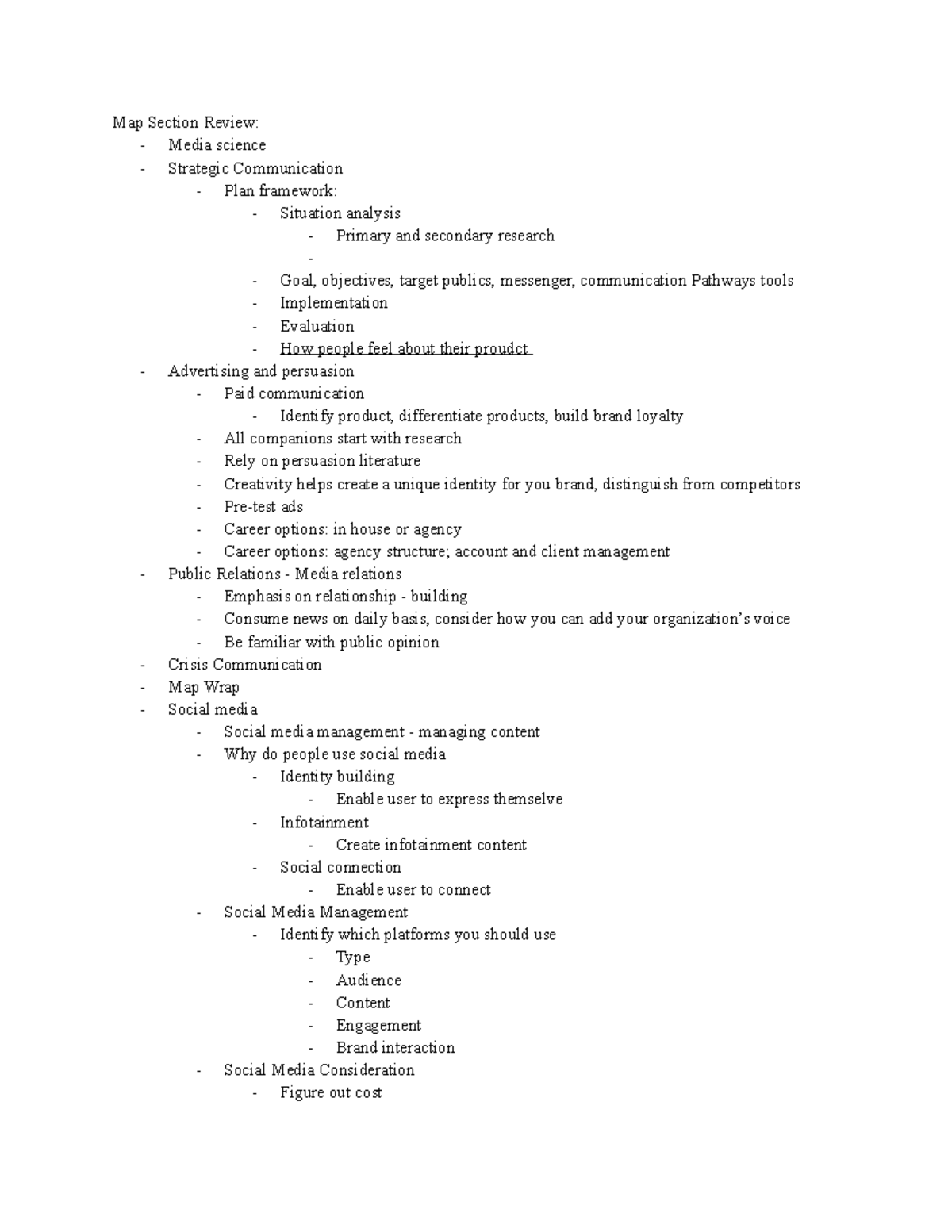 MAP NOTE 02 16 23 - MAP UNITE NOTE - Map Section Review: - Media ...