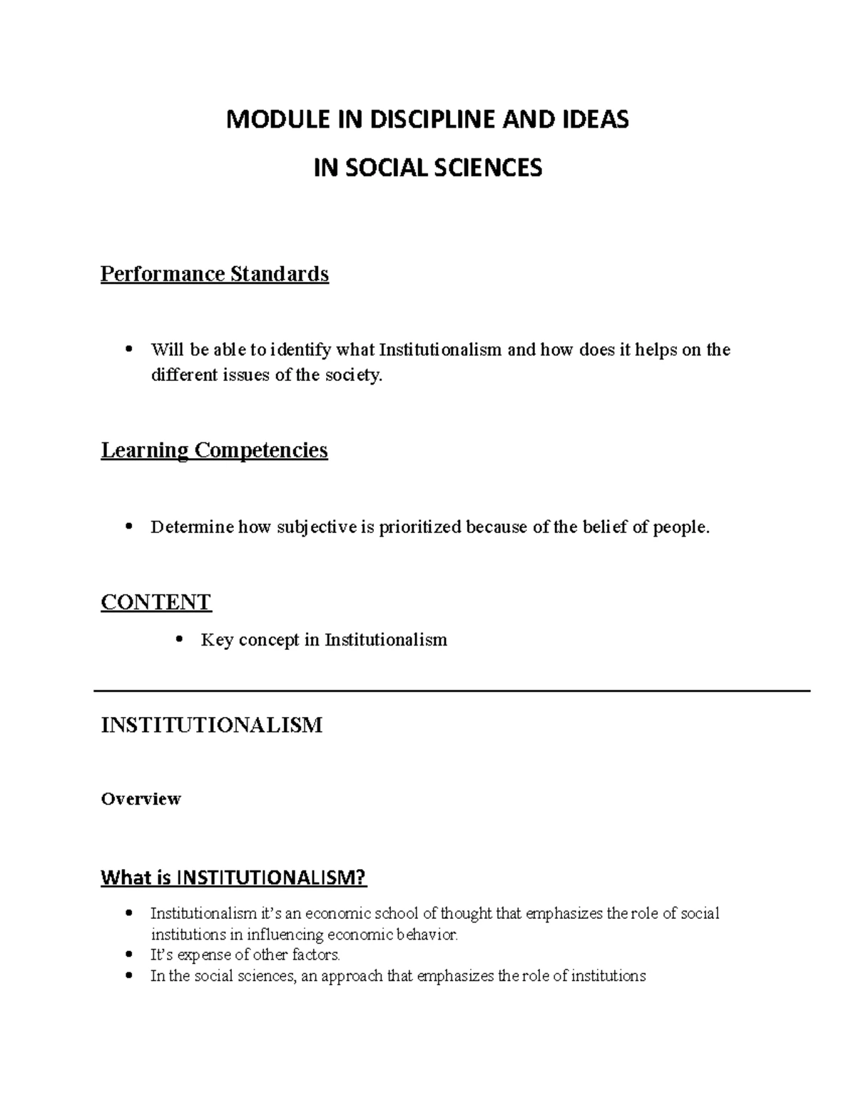 Diass 2 - Key Concepts in Applied Social Sciences and Psychoanalysis ...