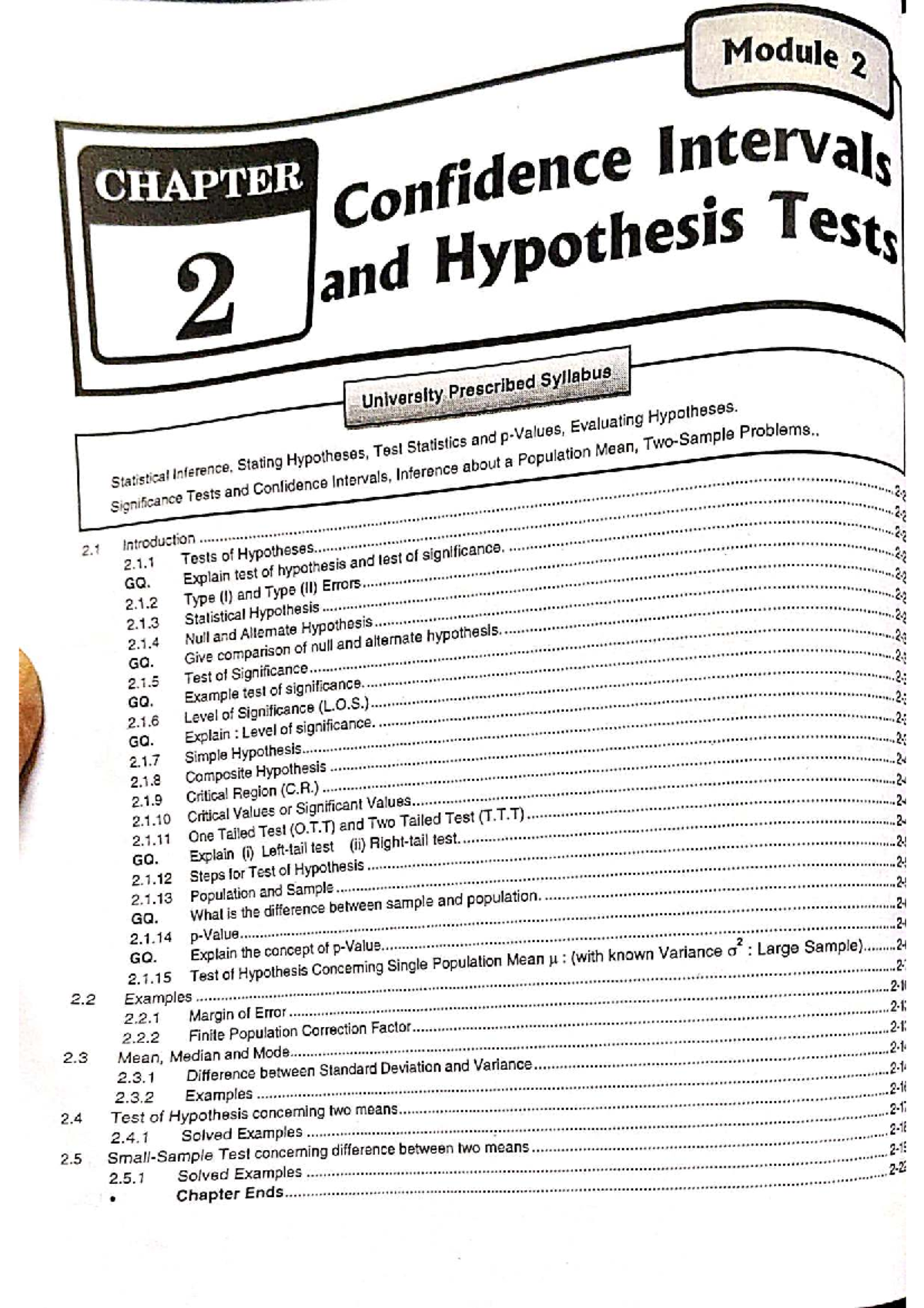 Statistical Hypothesis Testing: Concepts and Applications (DATA 2 ...