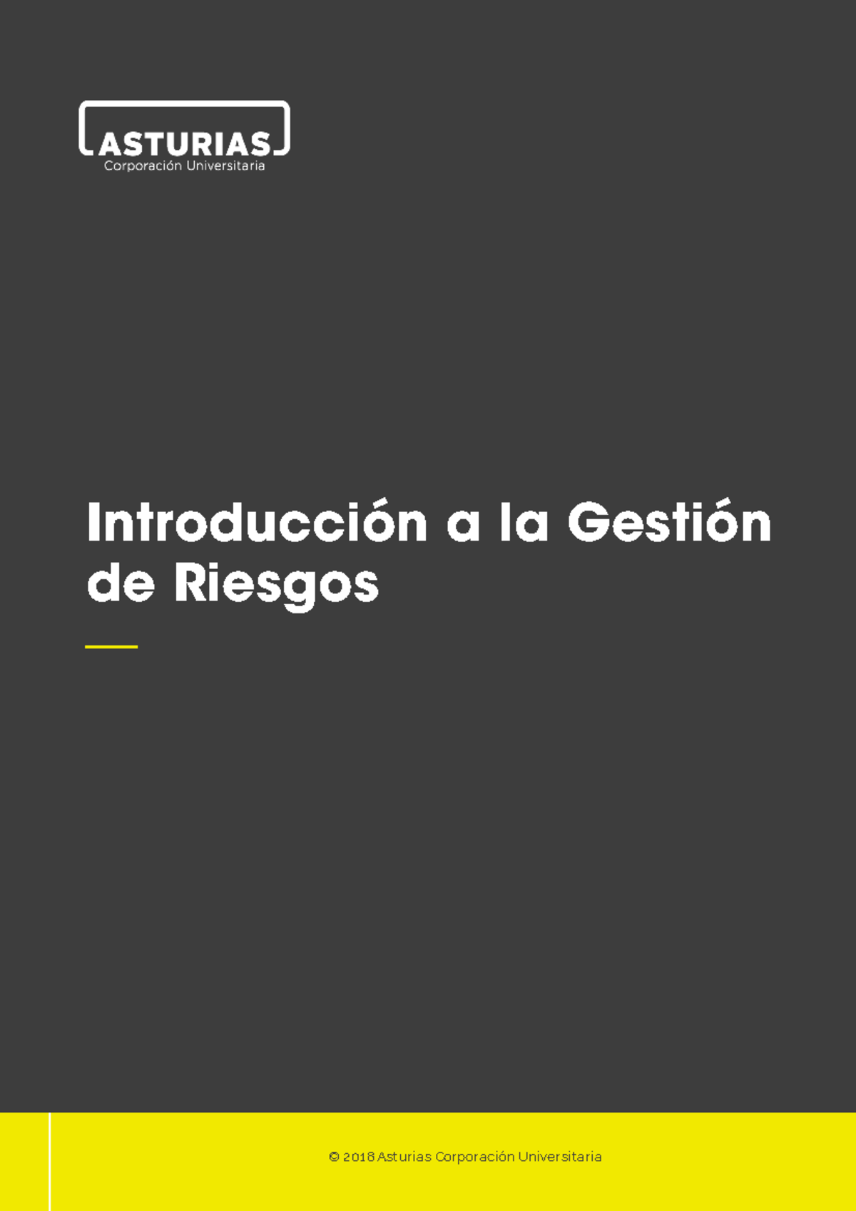 Introducción a la Gestión de Riesgos - 1 Introducción a la Gestión de ...