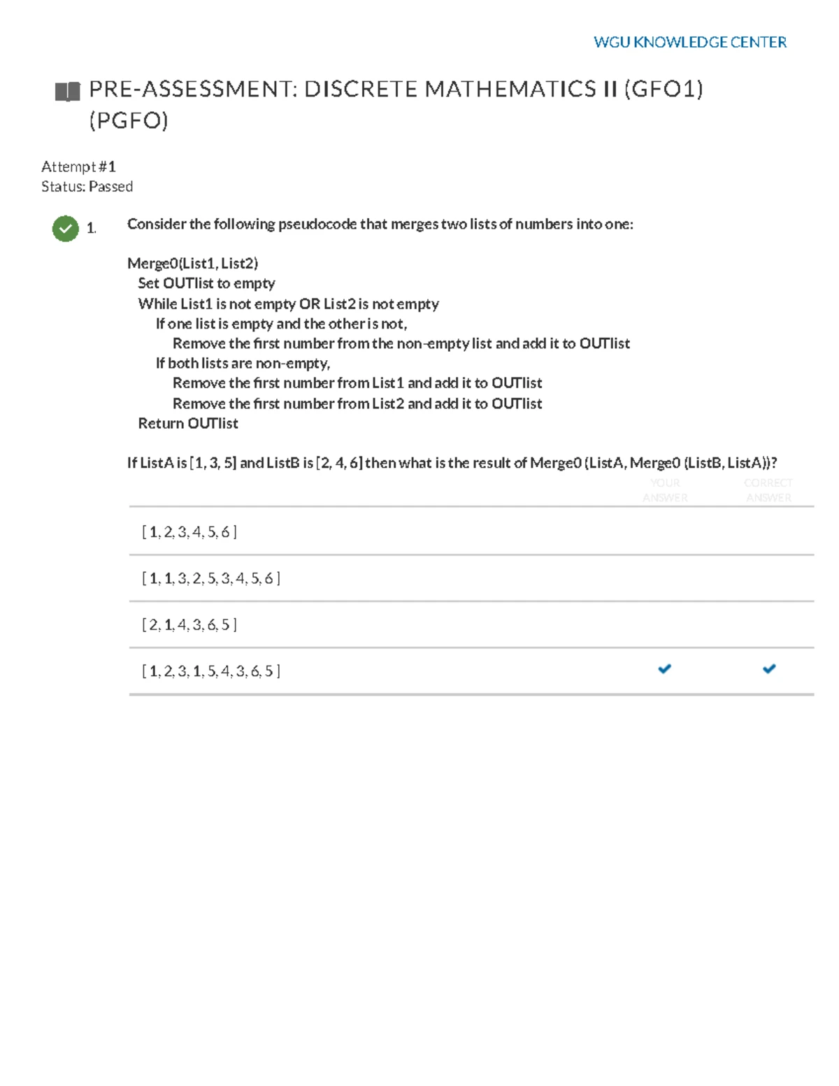 C960 Unit 1 Algorithms - assessments - Module 1: Algorithm Structures 1 ...