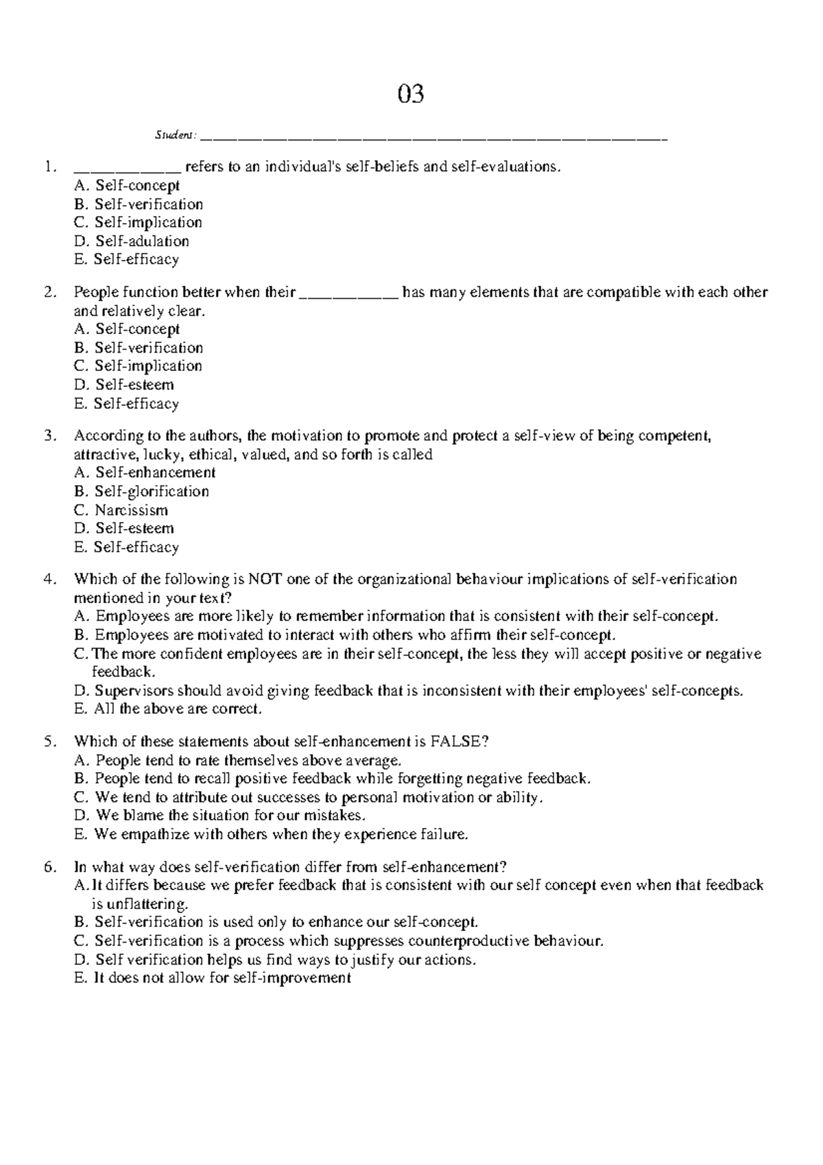 Sample/practice exam 2017, questions and answers - 03 Student: - Studocu