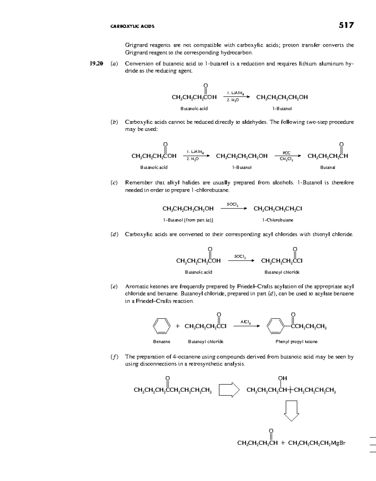517 Organic Chemistry: Carboxylic Acids & Grignard Reagents Notes - Studocu