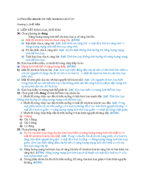 [Solved] Chn pht biu ng Trng thi lai ho ca nguyn t trung tm dng hnh hc ...