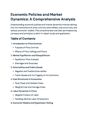 ECO 101: Comprehensive Guide to Economic Graphs & Formulas - Studocu