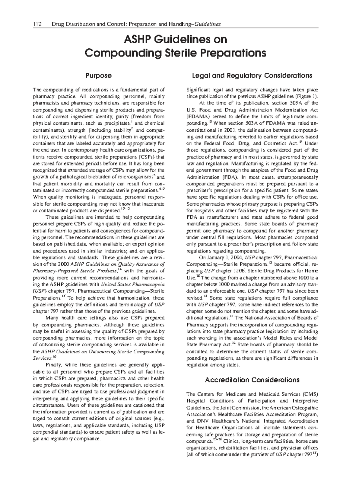ASHP Guidelines on Compounding Sterile Preparations: Distribution ...
