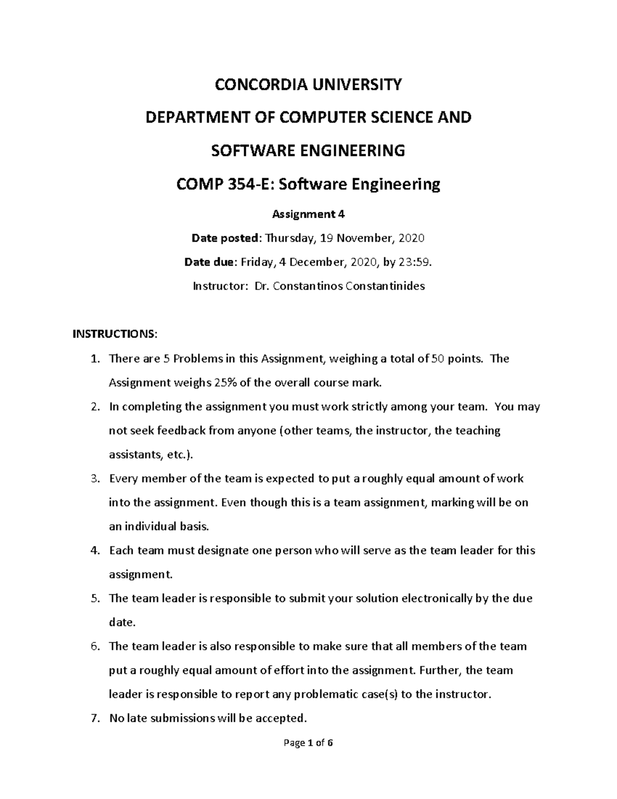COMP 354-E Assignment 4: Java Stack Class & Singleton Pattern Analysis ...