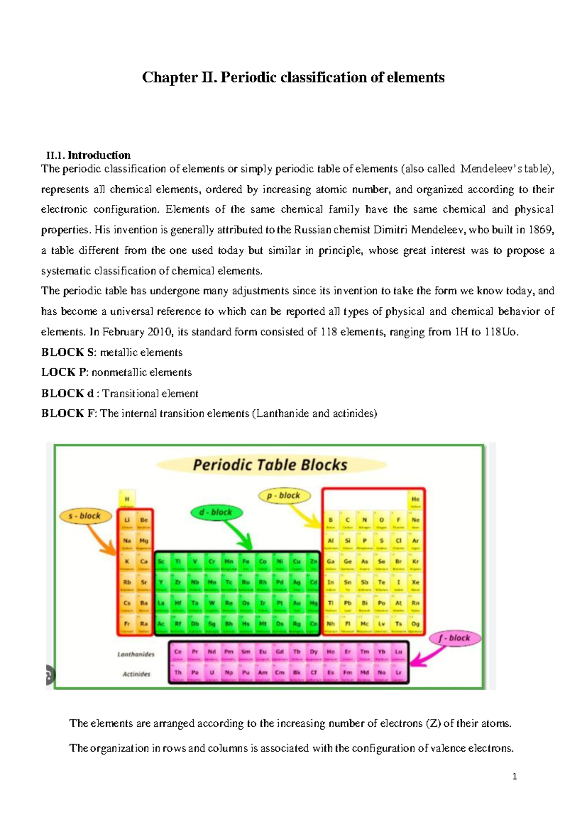 [03] Periodic Classification of Elements - Chapter II. Periodic ...