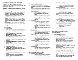 George Kelly - (Personal Construct Theory) OVERVIEW OF PERSONAL ...