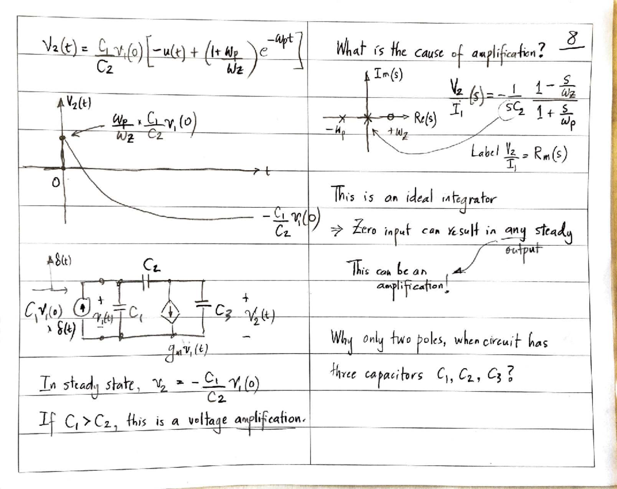 215A Lecture 2: Understanding Amplification in Ideal Integrators - Studocu