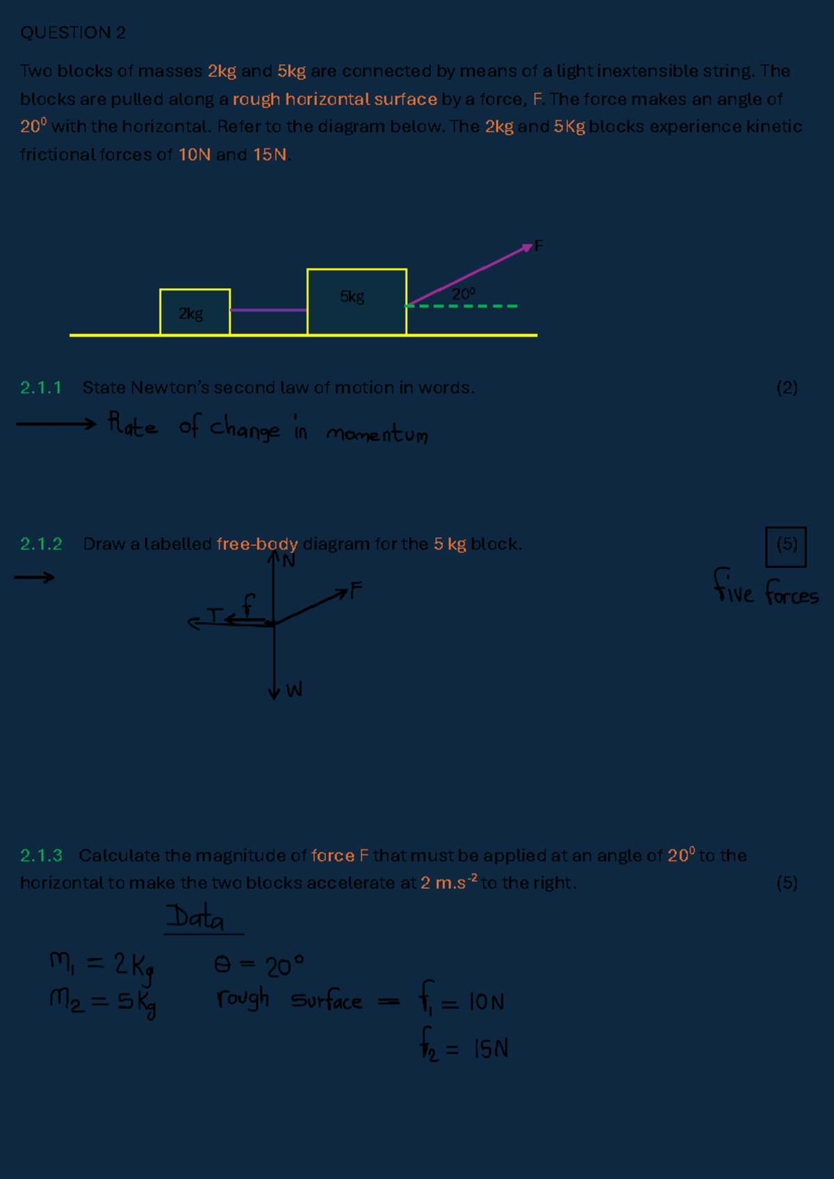 PHYS101: Mechanics Tension Problem - Solving Techniques and Newton’s ...