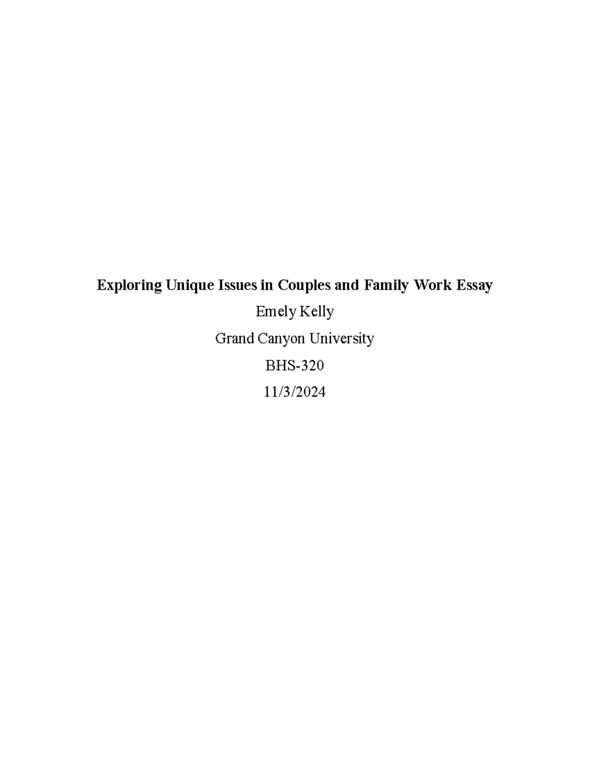 BHS: Ethical Challenges in Couples and Family Therapy Essay - Studocu