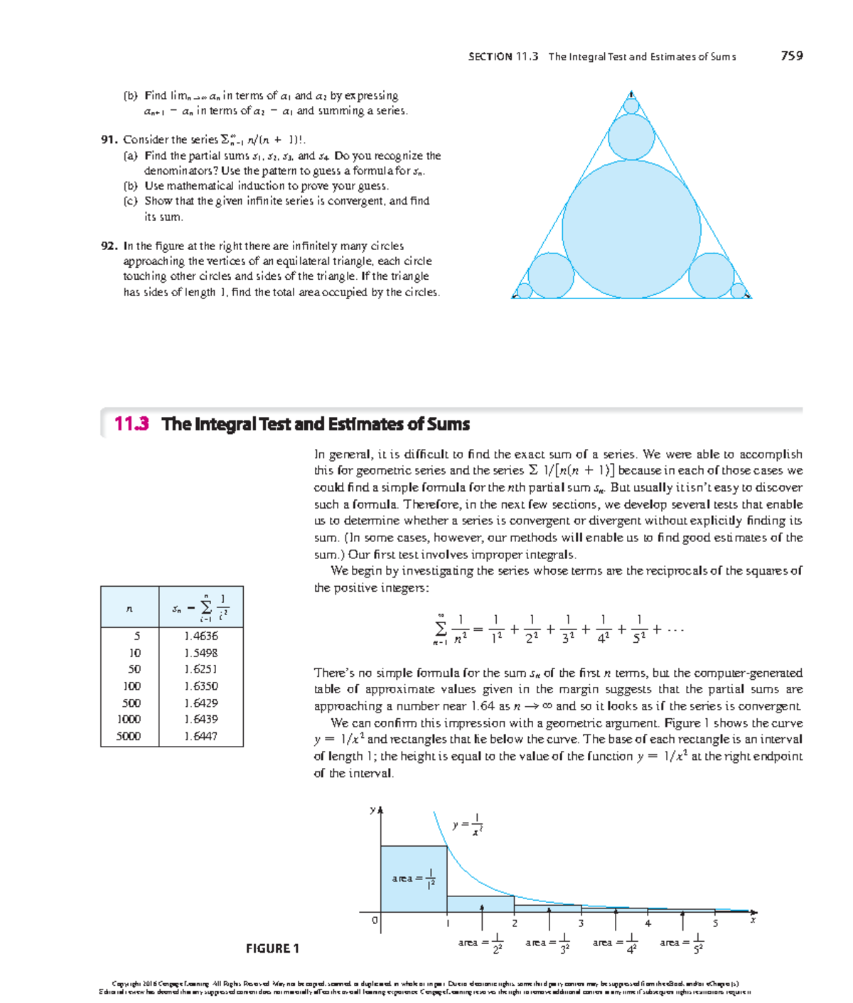 Math ch-11-3 - math work - SECTION 11 The Integral Test and Estimates ...