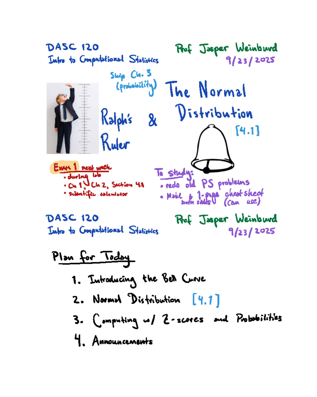 DASC 120 Final Exam Review: Key Concepts of Normal Distribution - Studocu