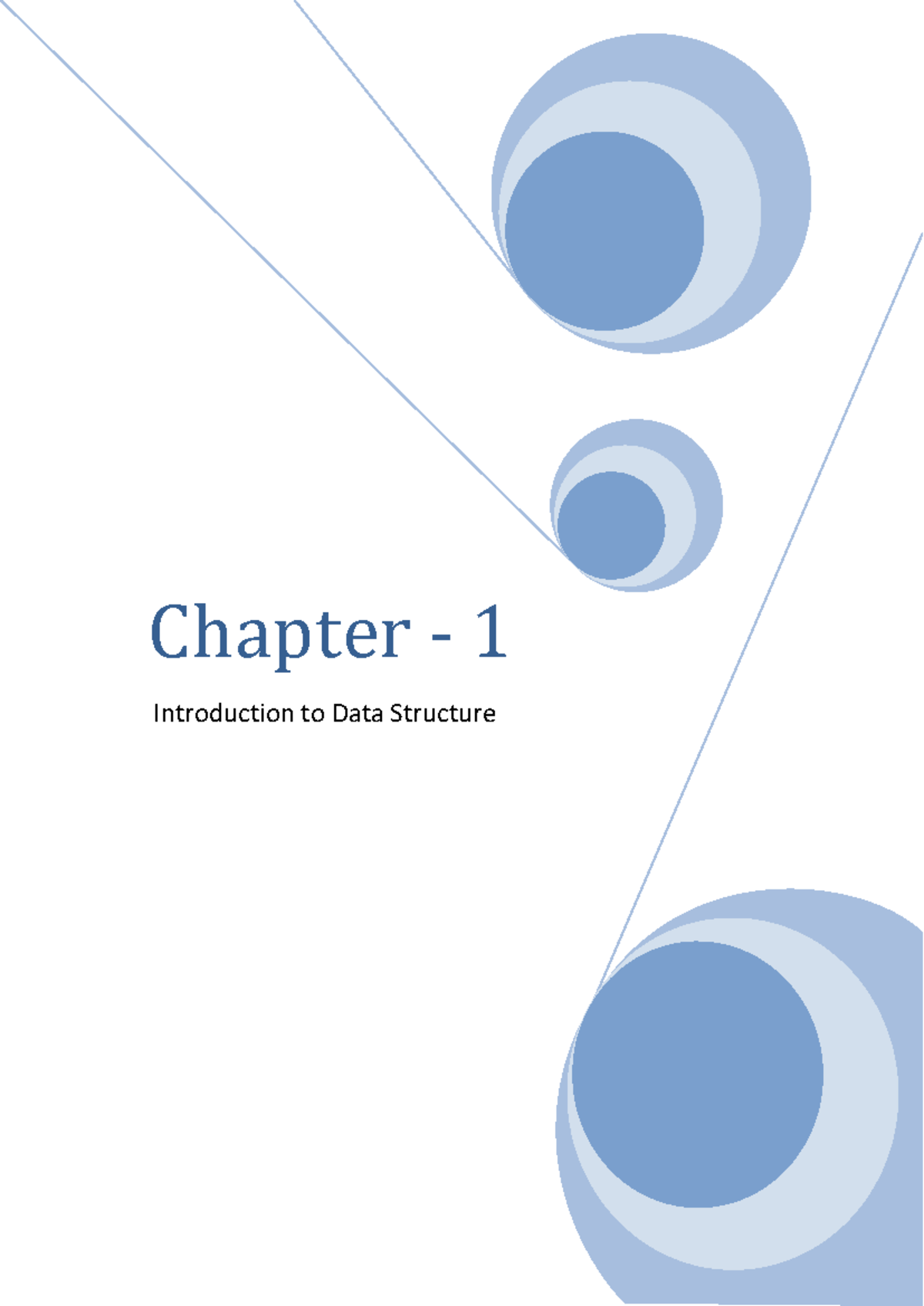 Chapter-1 - DSA notes here - Chapter - 1 Introduction to Data Structure ...