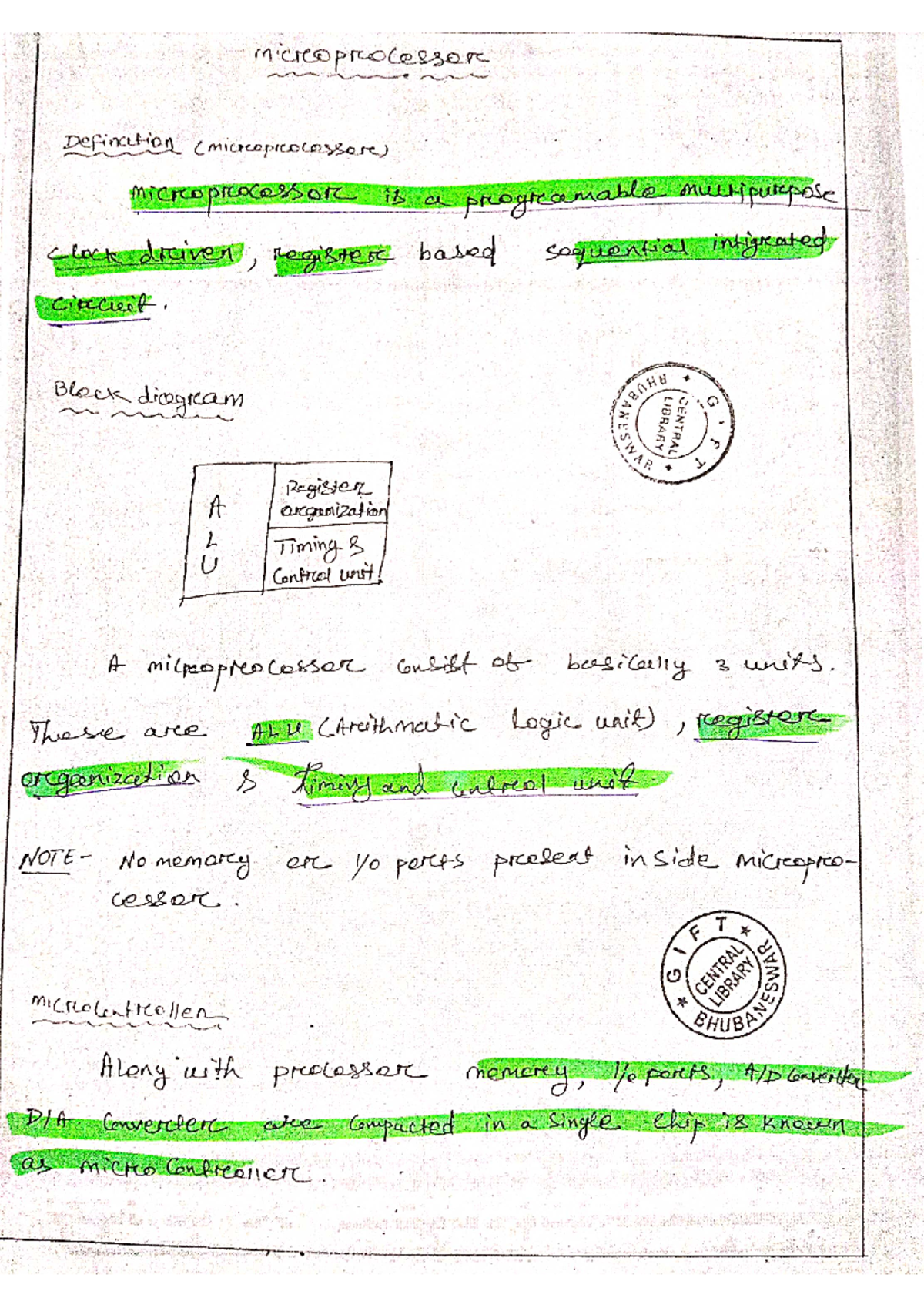 MPMC Intro: Basic Concepts of Microprocessors & Microcontrollers Notes ...