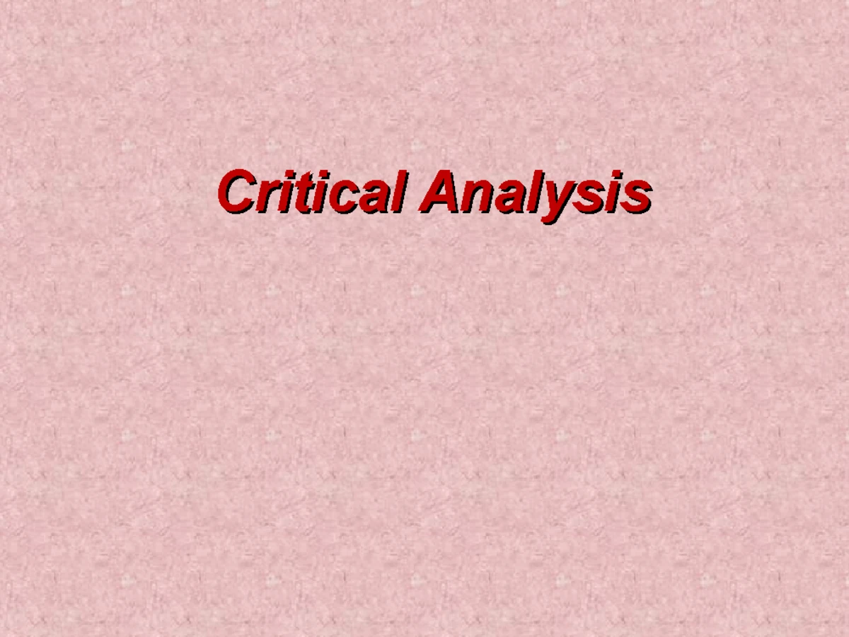 Writing a Position Analysis Paper: Structure & Guidelines - Studocu