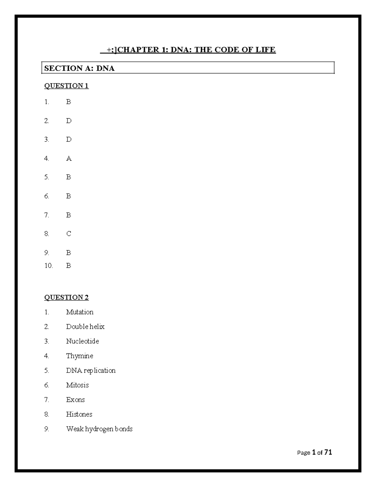 LFSC Study Guide Answers: DNA, Meiosis & Reproduction Concepts - Studocu