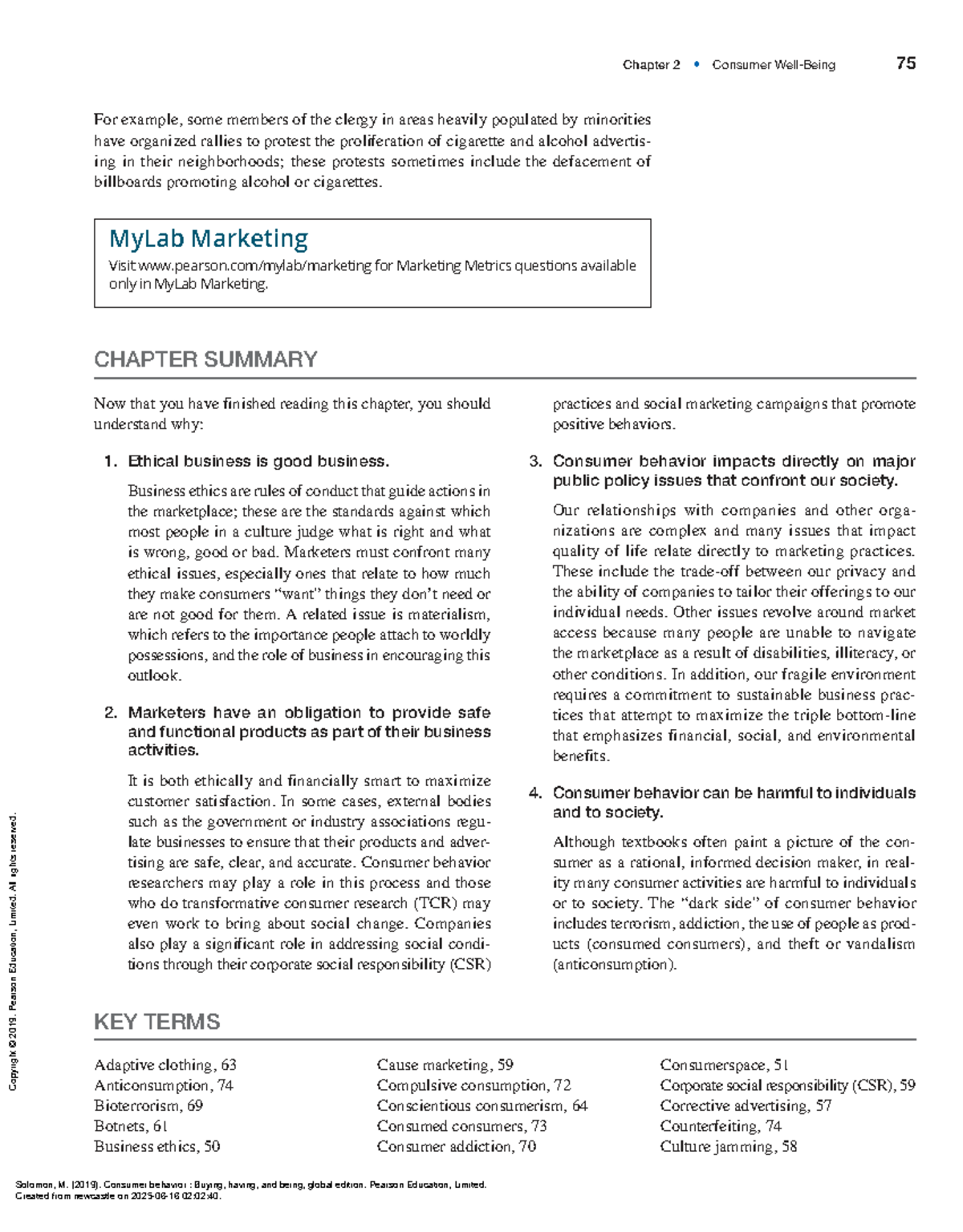 Chapter 2: Consumer Behavior Insights - Ethics and Impact on Society ...