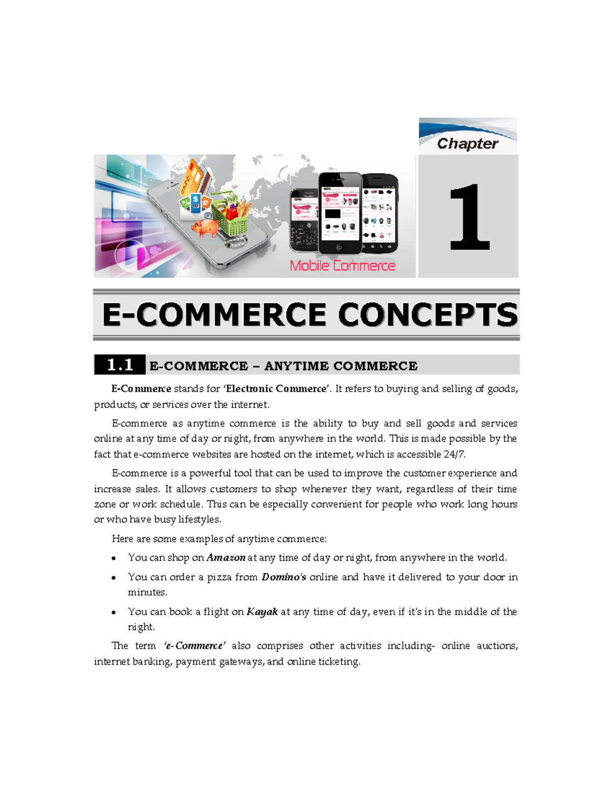 E-Commerce Concepts: Insights into Anytime Commerce and M-Commerce ...