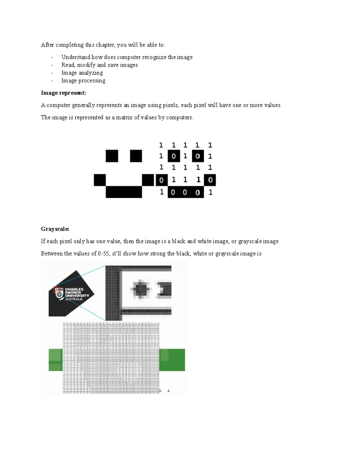 Lecture 2 - Image processing - After completing this chapter, you will ...