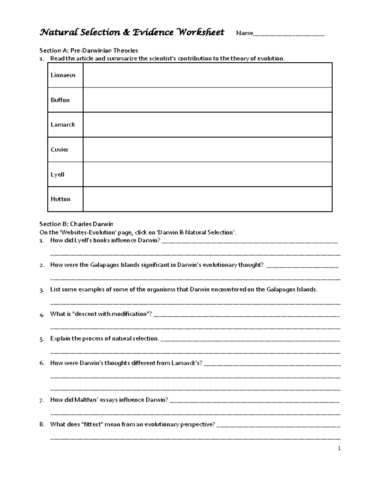 Evolution Evidence Packet: Natural Selection and Adaptation Insights ...
