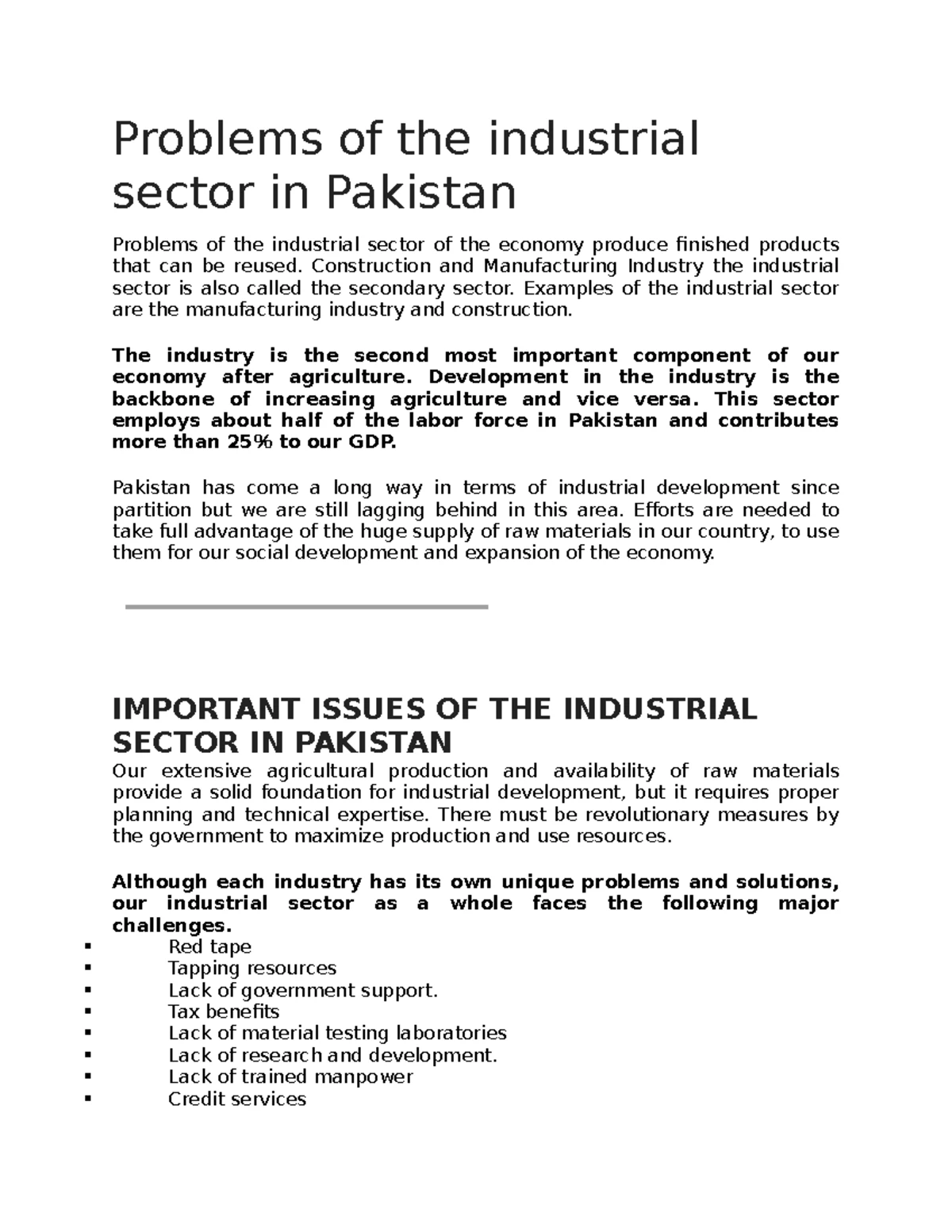 Project 3 - assignment - Industrial problems/challenges and solutions ...
