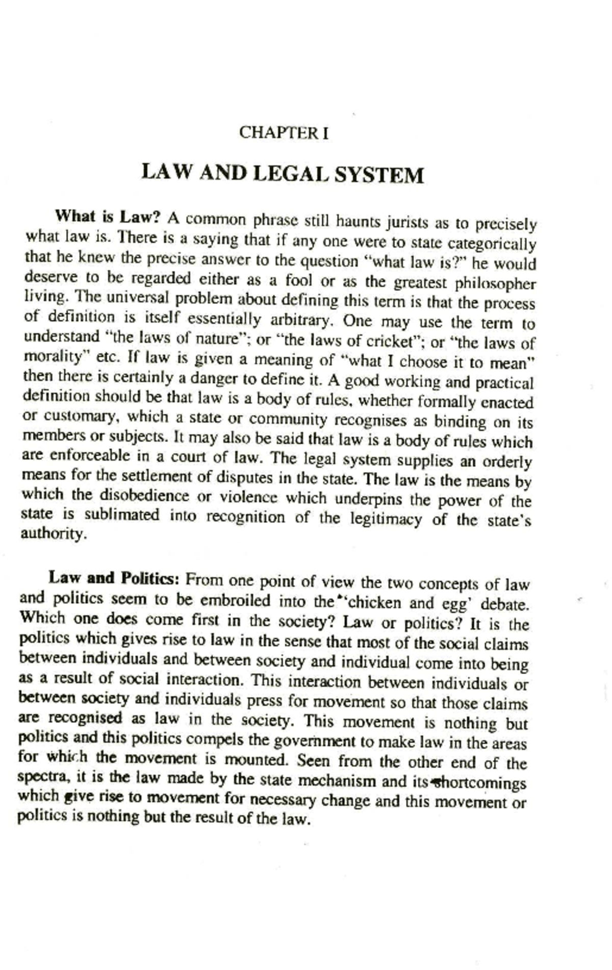 Chapter 1: Law and Legal System Overview - Studocu