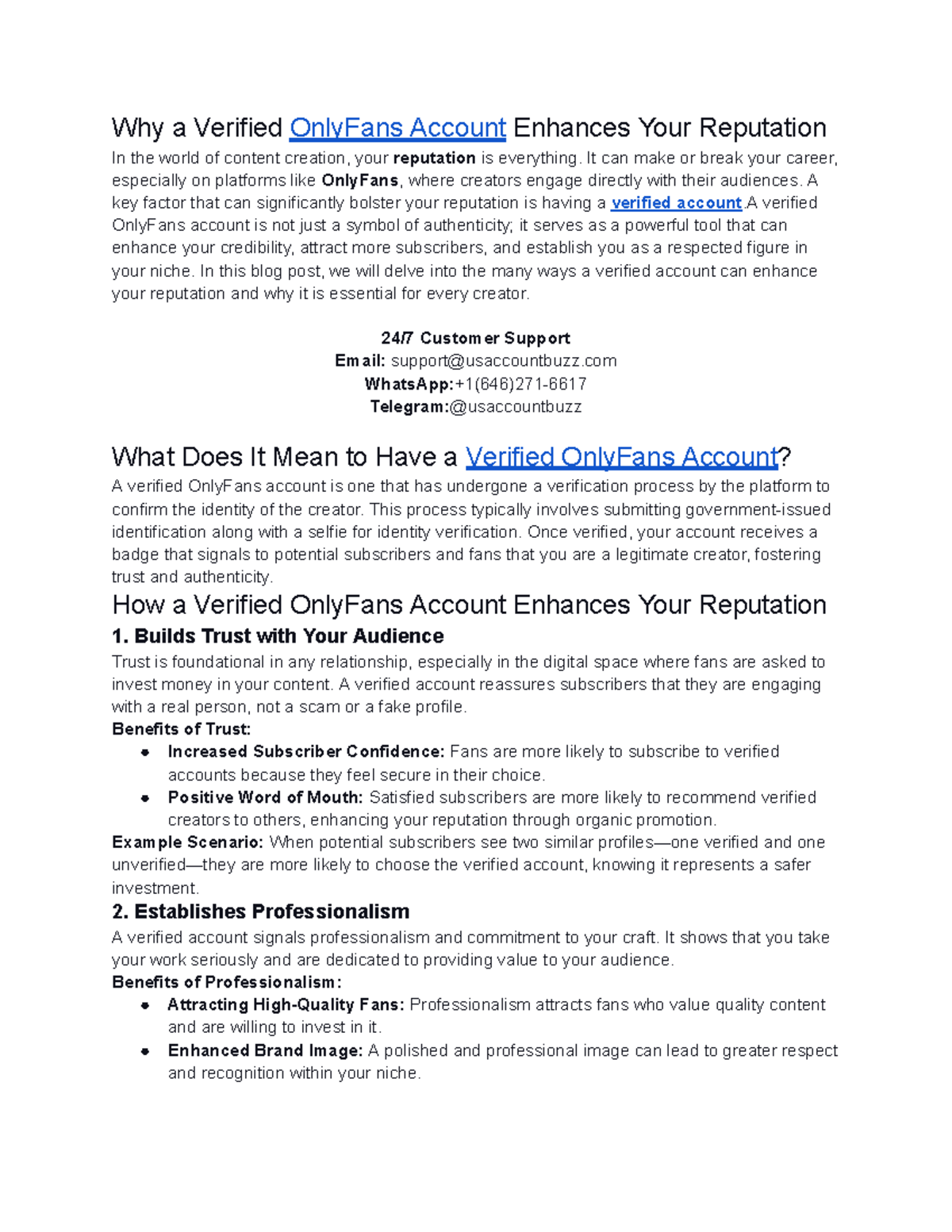 Why a Verified Only Fans Account Enhances Your Reputation - It can make ...