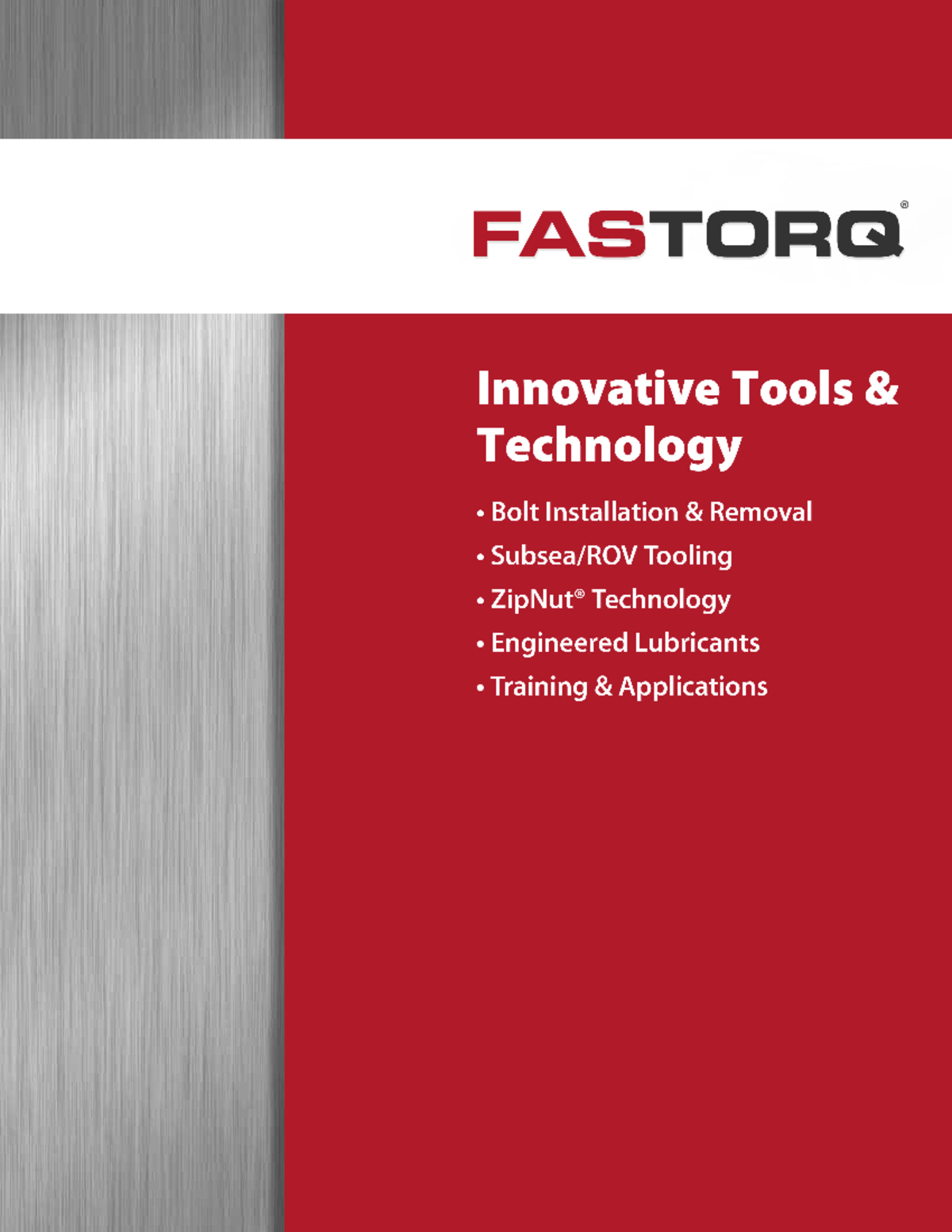Fastorq Catalog - TEST - FASTORQ Innovative Tools Technology Bolt ...