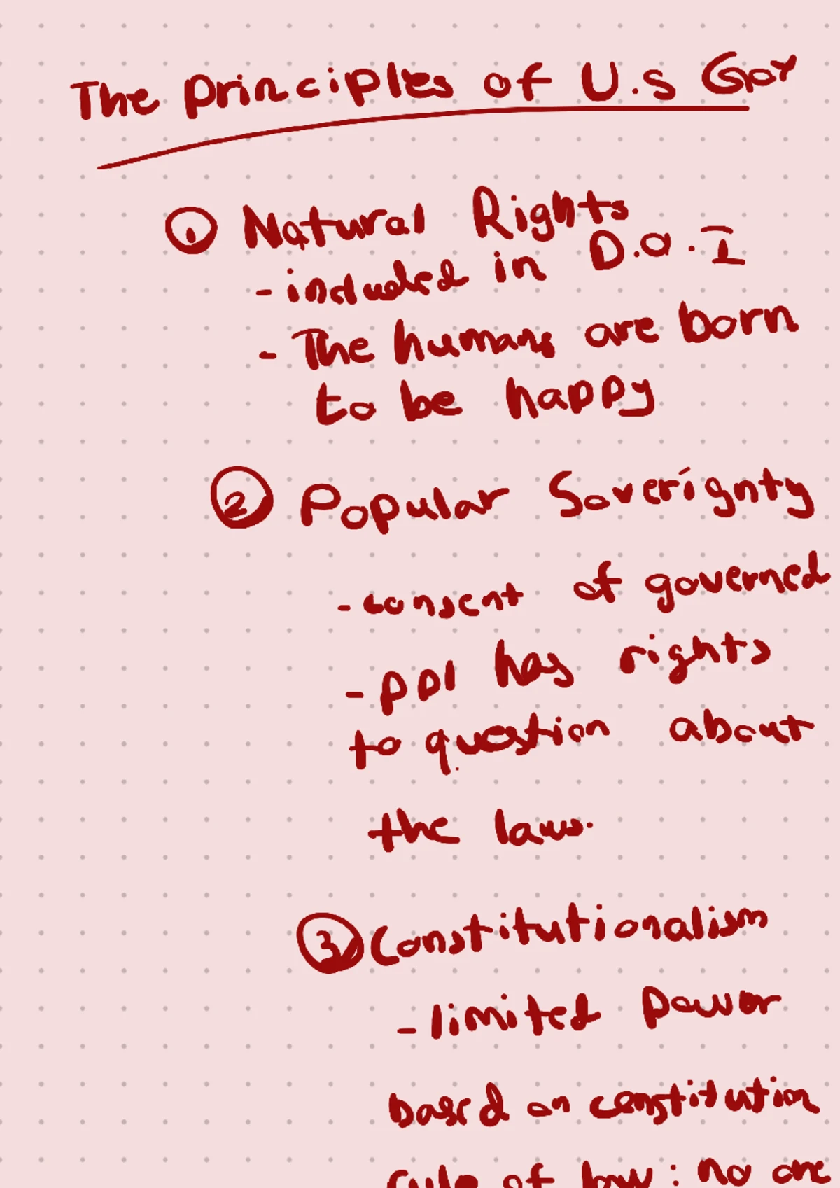 U.S. Government Principles: Natural Rights & Federalism Notes - Studocu