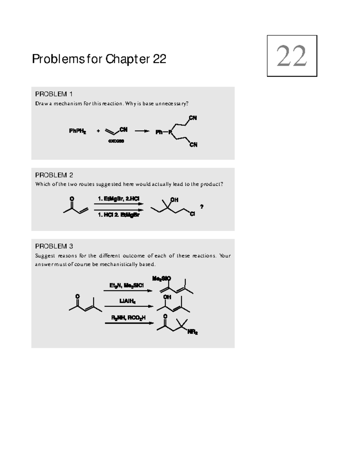 Clayden 2e Organic Chemistry Problems Chapter 22 - Studeersnel