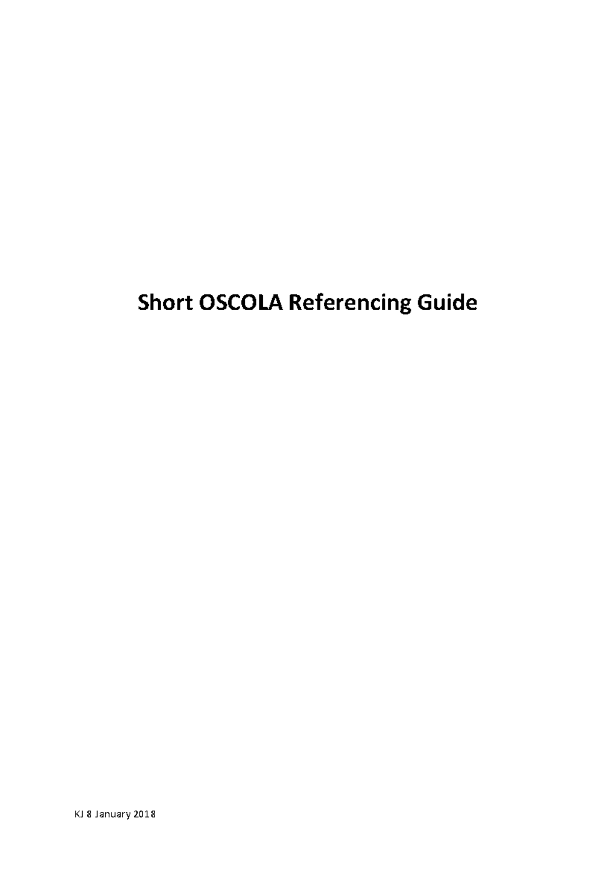 OSCOLA Referencing Guide: Key Points and Examples for Law Students ...