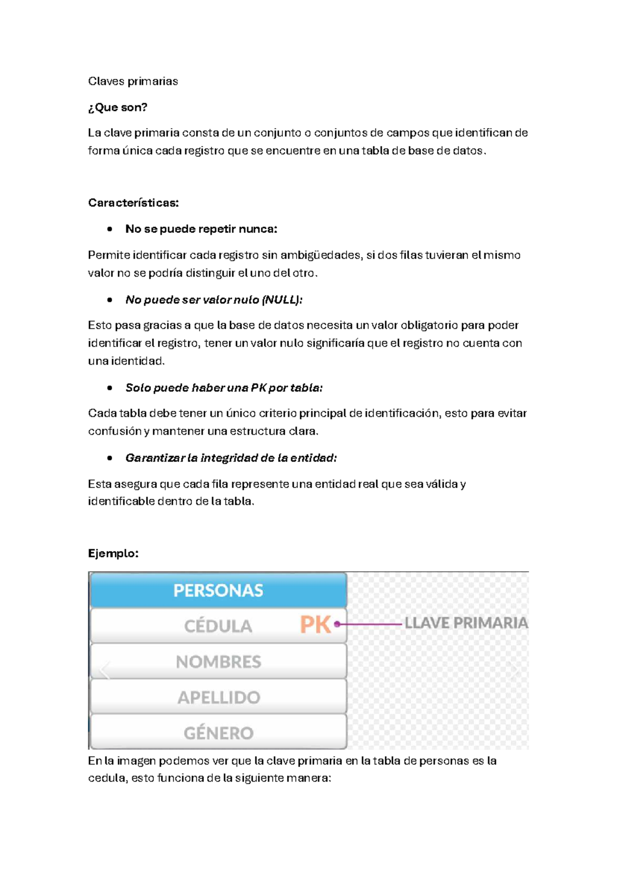 Llave Primaria y Secundaria en Bases de Datos: Claves y Características ...