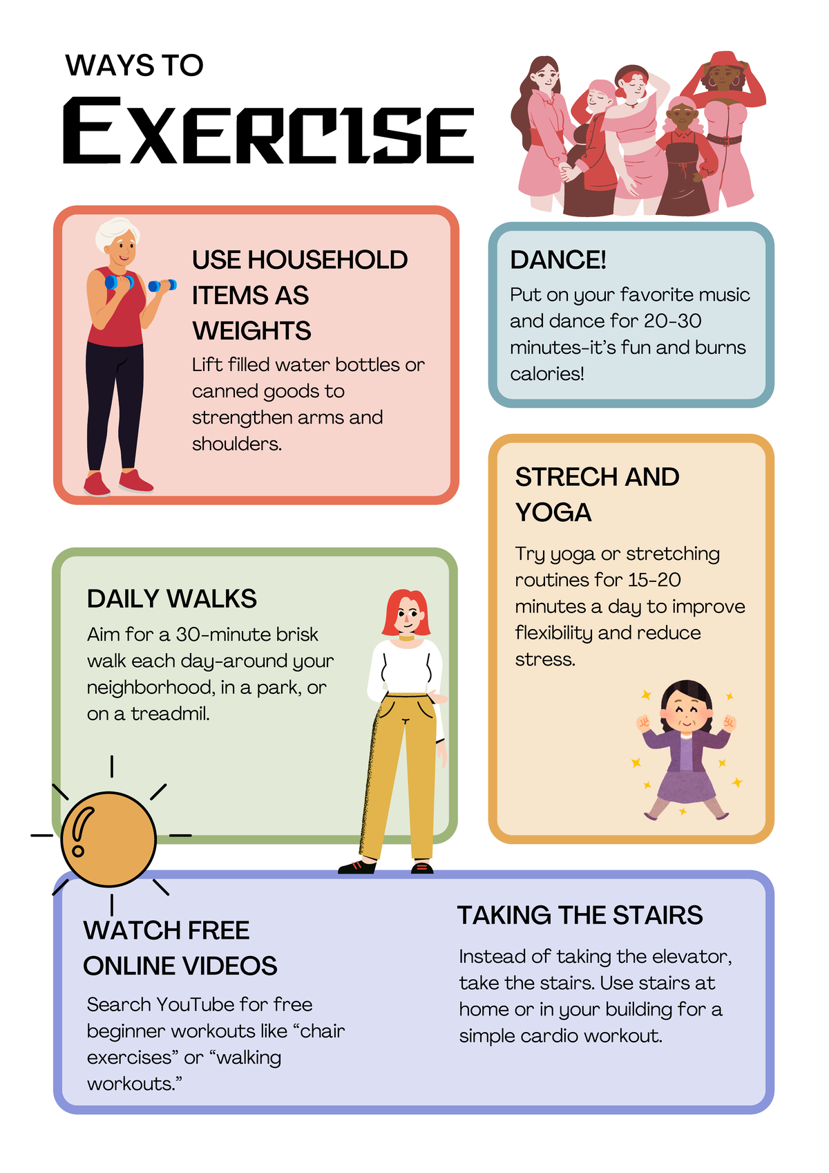 Exercise Tips for Strength and Flexibility: Household Items & Routines ...