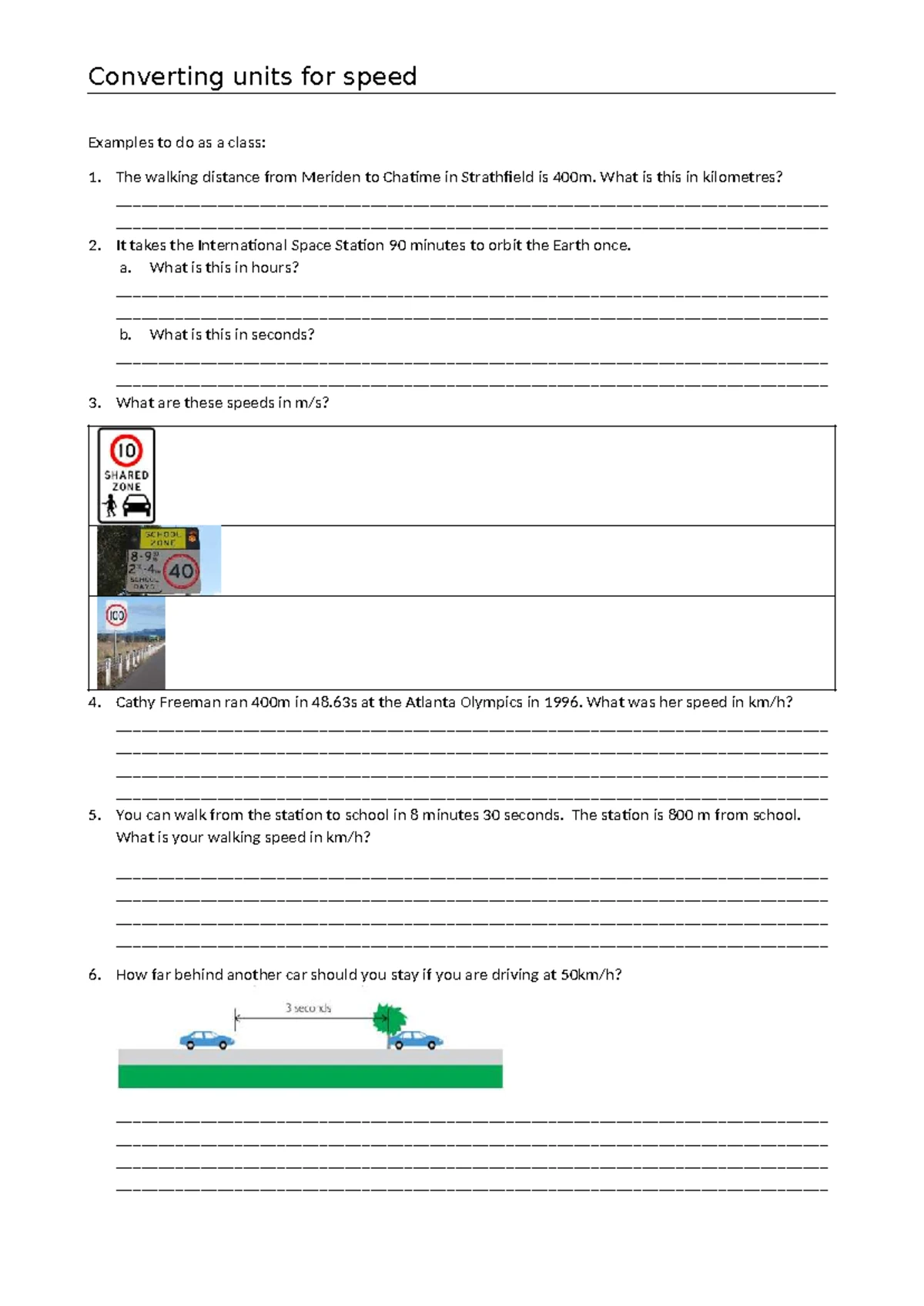 1-1 Speed Examples for Class Practice - Studocu