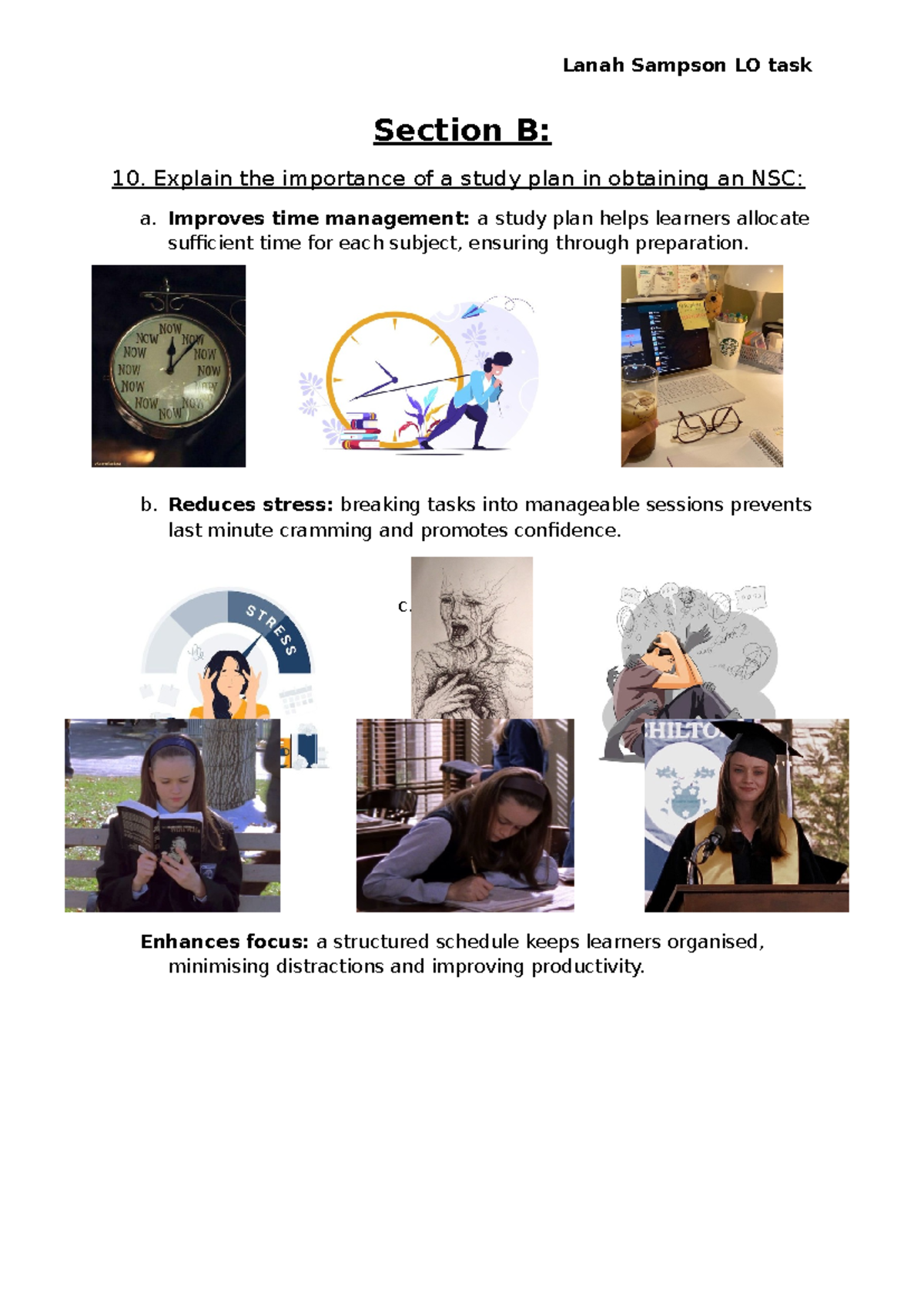 LO task part 2 - Life orientation term 1 project - Lanah Sampson LO ...