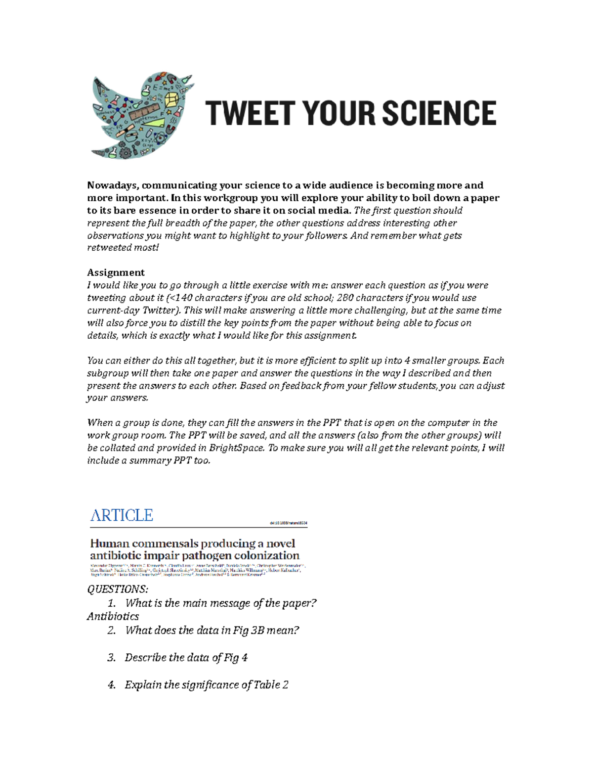 IAI2021 AMR Workgroup: Effective Science Communication via Twitter ...
