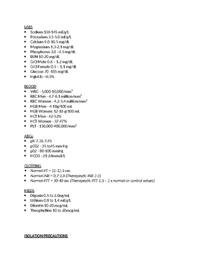Comprehensive Study Guide on Major Respiratory Conditions (Resp 101 ...