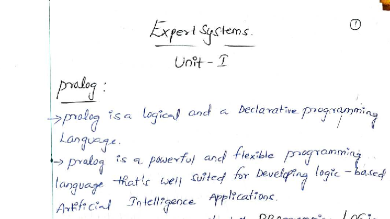 ES 101: Introduction to Expert Systems and Prolog Programming - Studocu