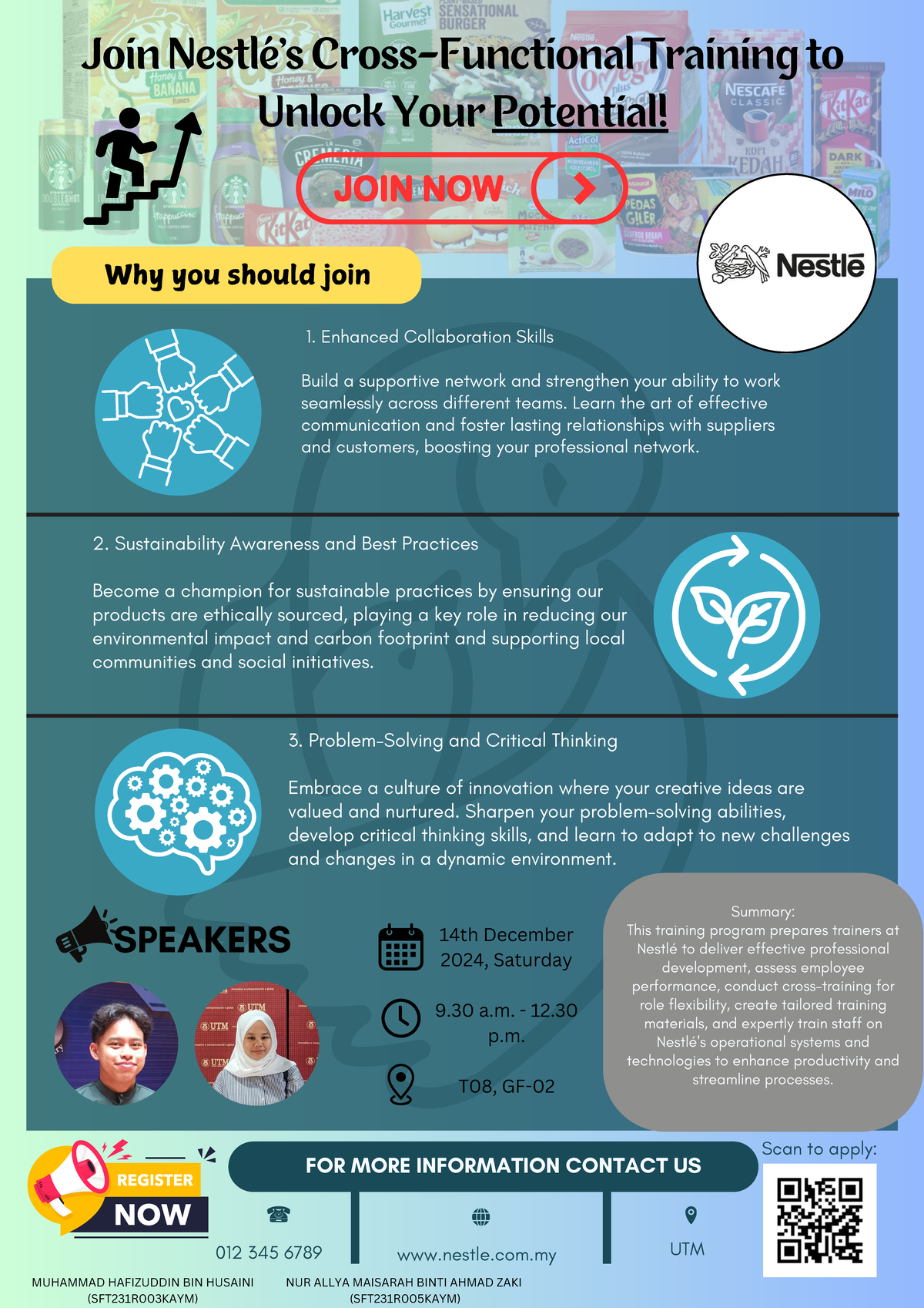 Nestle poster - Summary: This training program prepares trainers at ...