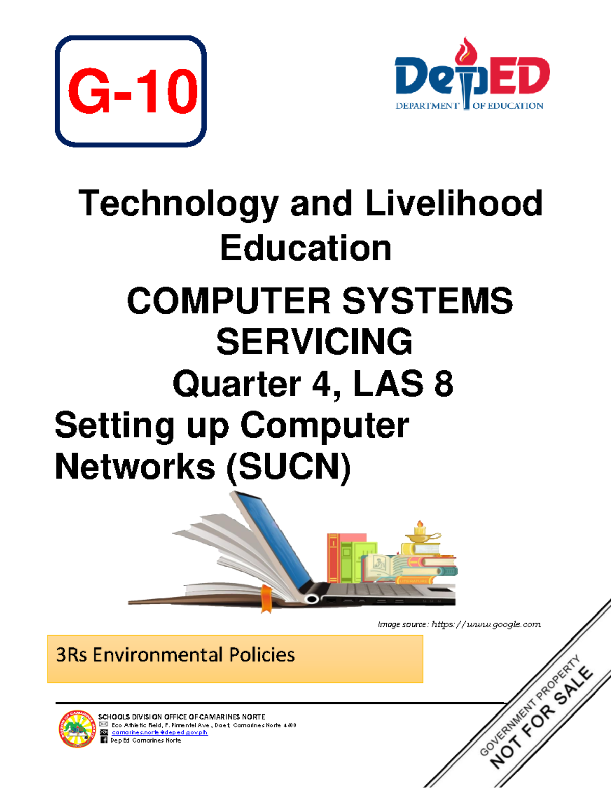 CSS 9 LAS 6 WEEK 8 Setting Up Computer Networks and 3Rs Policy Guide ...