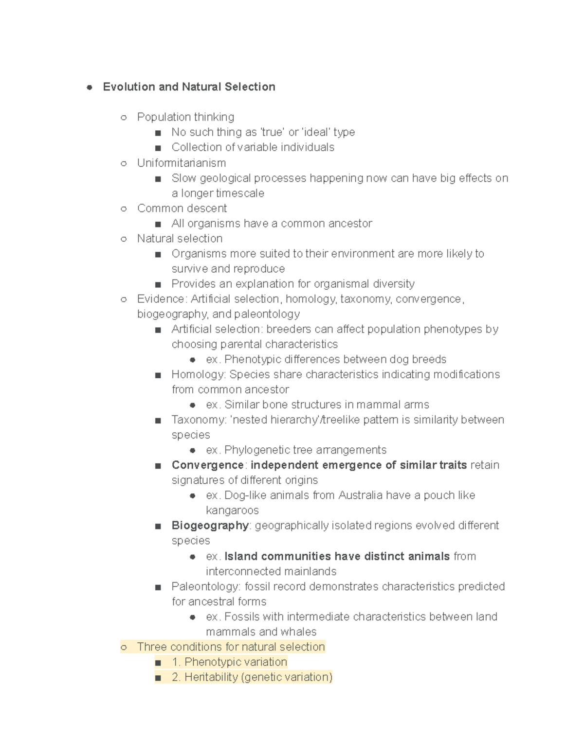 POB2 Exam 2 Study Guide: Evolution, Ecology, and Biogeography Insights ...