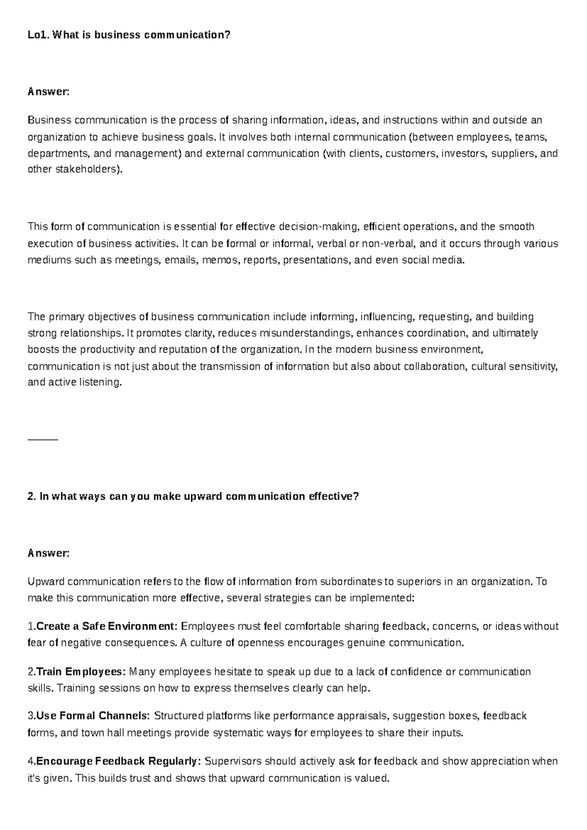 BUS 101: Understanding Business Communication Essentials - Studocu