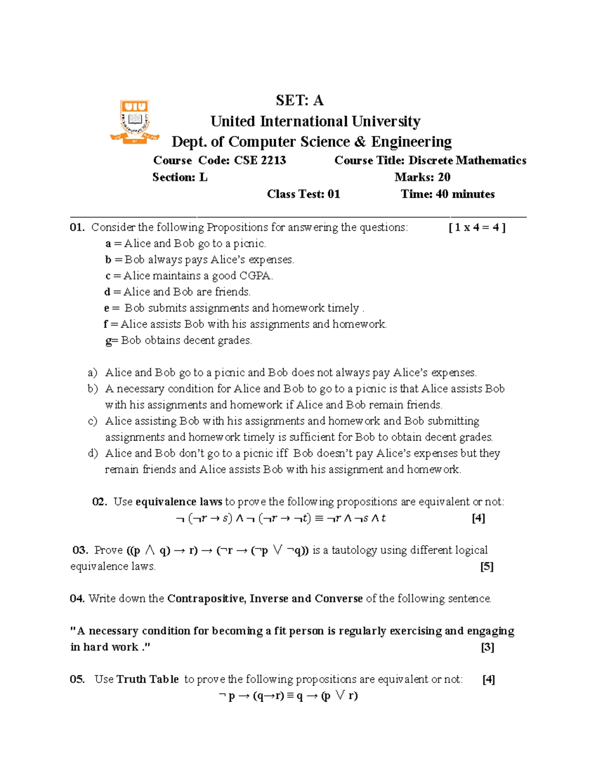 Math 1151 MID Exam Sample Questions for Summer 2024 - Studocu