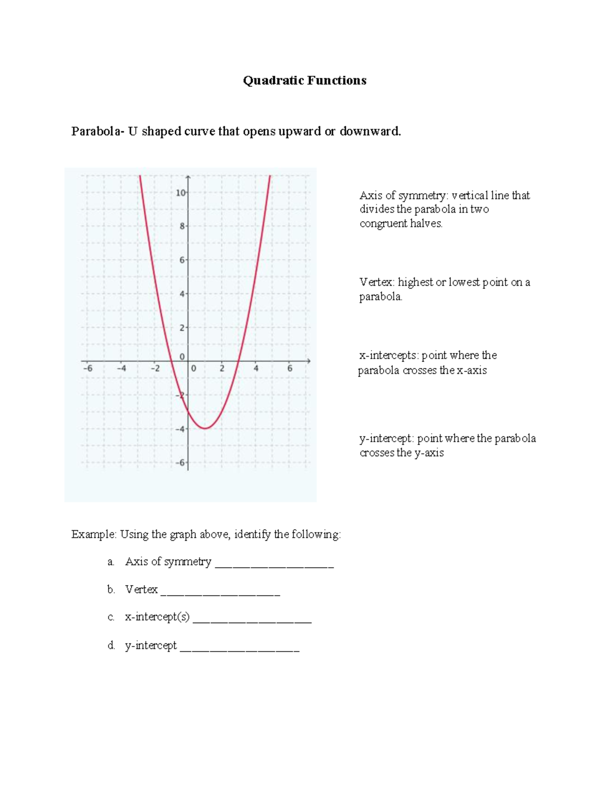 Understanding Quadratic Functions: Key Concepts & Graphing Techniques ...