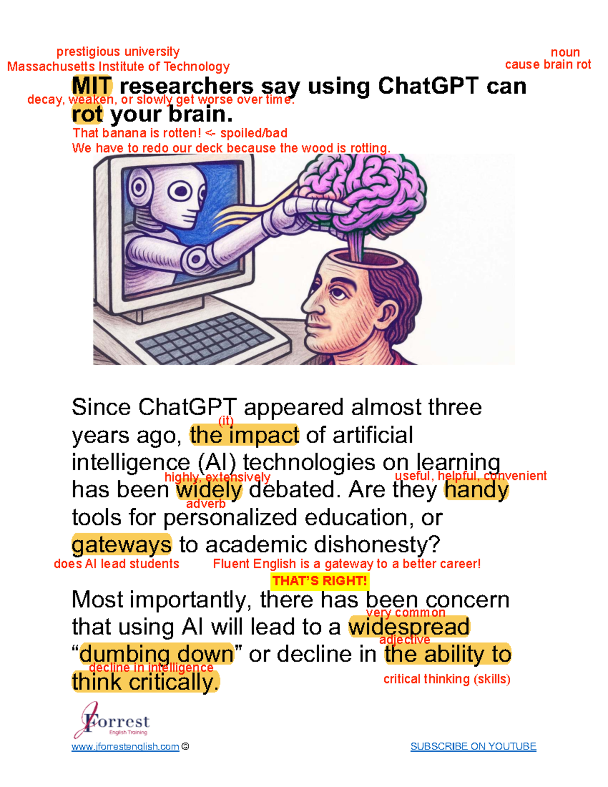 ChatGPT and Brain Rot: MIT Study Insights on AI's Impact - Studocu