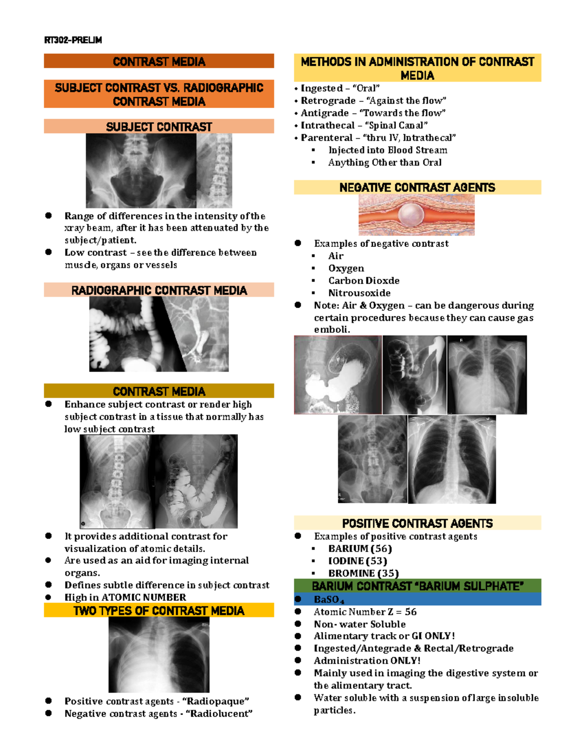 RT302 Prelim(4 Topics) - CONTRAST MEDIA SUBJECT CONTRAST VS ...
